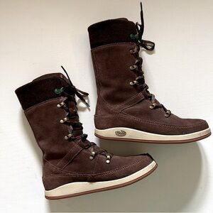 Chaco Uma Brown Leather Suede Boot Size 5